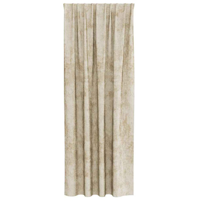 Zasłony z weluru z zasłonami 2 pcs Kremowy 245 x 140 cm Aksamit