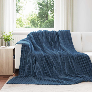 Koce narzutowe 6 pcs Granatowy 270 x 240 cm Polar
