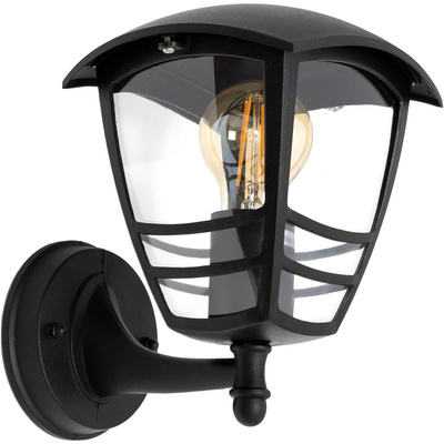 Ogrodowa oprawa elewacyjna kinkiet IMMA BLACK UP E27 czarny IP44 EDO777378 EDO Solutions