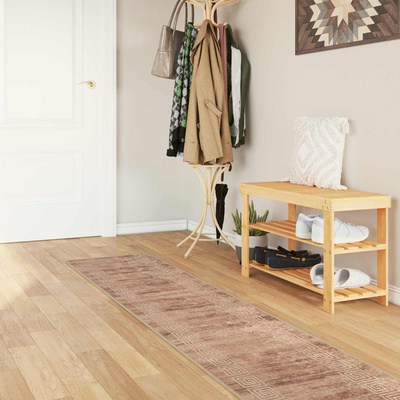 Chodnik dywanowy MARSA Biały 50 x 300 cm Poliester i PVC