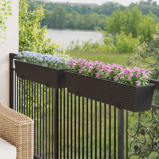 Balustrada 2 pcs 80 x 17 x 17 cm Metal