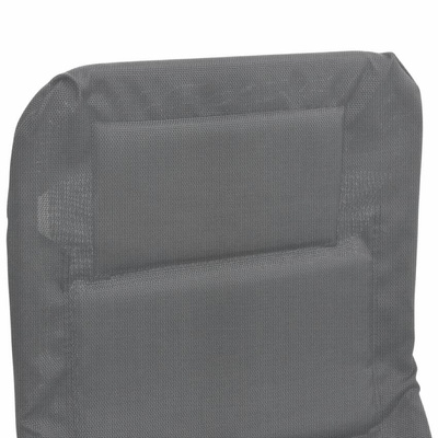 vidaXL Składne leżaki, 2 szt., szare, Textilene i stal