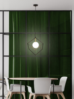 Lampa wisząca czarno-złota 20cm Weert Ledea 50101046
