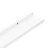 vidaXL Półki ścienne na zdjęcia, 2 szt., białe, 80x9x3 cm, MDF
