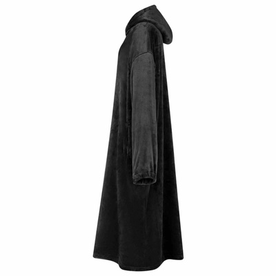 Bluza-koc Czarny S Flanela