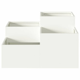 Doniczka ogrodowa Biały 80 x 80 x 48 cm Stal