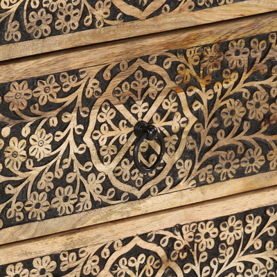 Szafka nocna, 50x33x60 cm, lite drewno mango