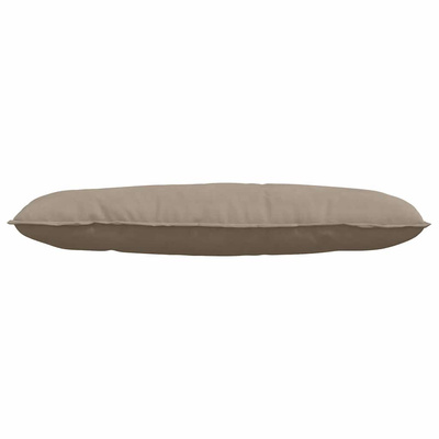 Poduszka na plecy Ciemnoszary 120 x 50 cm Tkanina mikrofibrowa