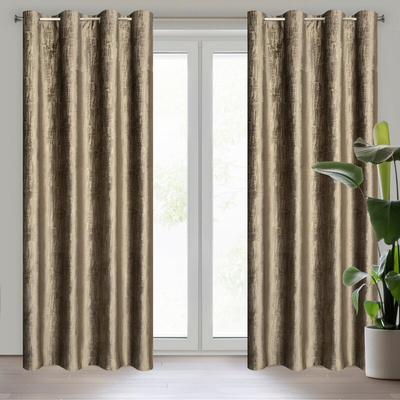 Zasłona Marsala brązowa 140x250