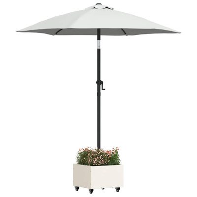 Podstawa do parasola Biały 45 x 45 x 45 cm Stal
