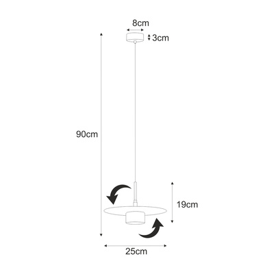 Lampa wisząca K-5456 z serii BURGAS