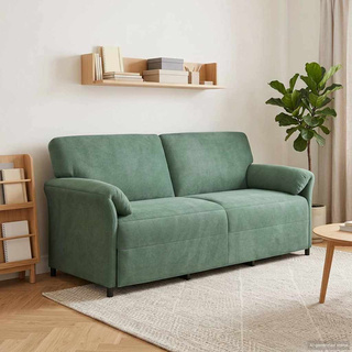 Sofa 3-osobowa Zielony morski 198 x 83 x 95 cm Welur