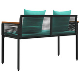 Ławka ogrodowa 2 -Seater 117 x 54 x 74.5 cm polirattan