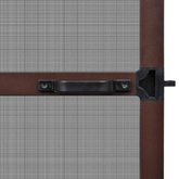 Screen na owady z zawiasami Brązowy i czarny 100 x 215 cm