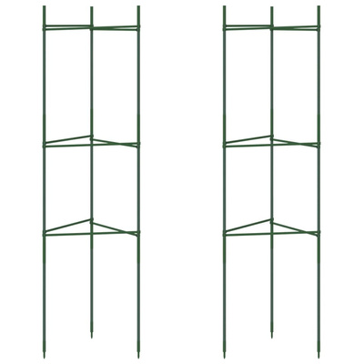 Podpórki na pomidory, 2 szt., 116 cm, stal i PP
