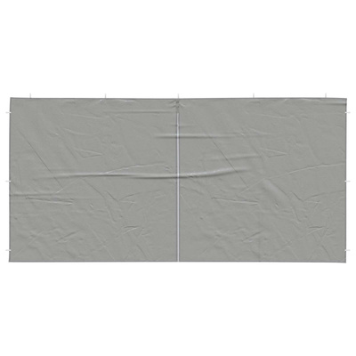 Ściana boczna namiotu na imprezy 2 pcs Jasnoszary 400 x 195 cm