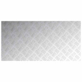 Stopień Prostokątny 4 pcs Srebrny 100 x 50 cm Aluminium