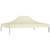 vidaXL Dach do namiotu imprezowego, 4 x 3 m, kremowy, 270 g/m²