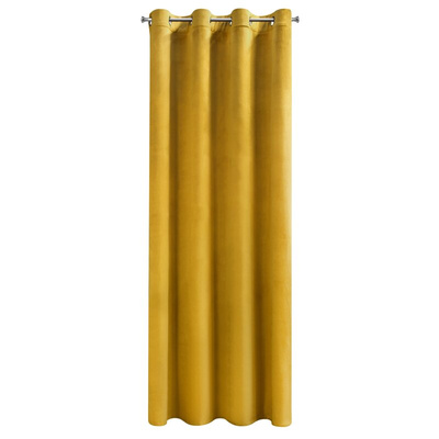 Zasłona Melanie musztardowa 140x250