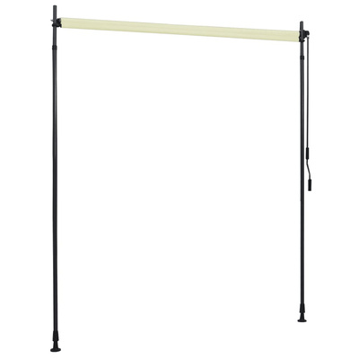 vidaXL Roleta zewnętrzna, 200x270 cm, kremowa