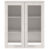 Nadstawka HAMAR, biała, 85x35x100 cm, lite drewno sosnowe