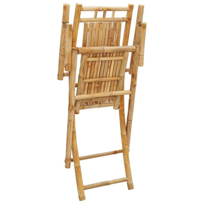 vidaXL Składane krzesła ogrodowe, 4 szt., 53x66x99 cm, bambusowe