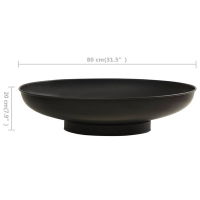 vidaXL Palenisko, 80 cm, stal