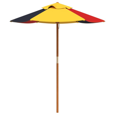 Parasol ogrodowy dla dzieci, na drewnianym słupku, Ø120x140 cm