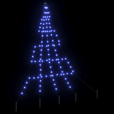 Ledowa Choinka Bożonarodzeniowa z Kolcami do Ziemi 182 cm Metal