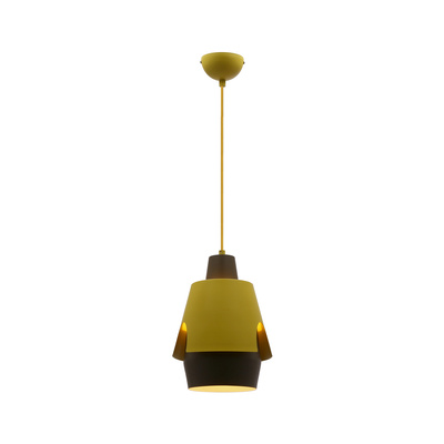 Lampa wisząca żółta/szara E27 Falun Ledea 50101149