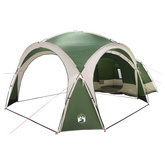 Namiot boczny zielony 410 x 410 x 250 cm Poliester i Stal