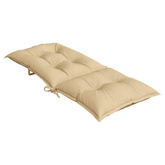 Poduszki na krzesła z wysokim oparciem, 4 szt., beżowy melanż