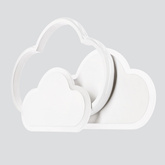 Lampa sufitowa LED Chmurki plafon 24W 2800–6500K  z pilotem biały klosz regulacja barwy światła pokój dziecięcy salon