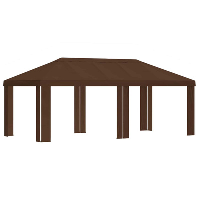 Pokrycie altany 6 x 3 m brązowy Poliester 190 gsm