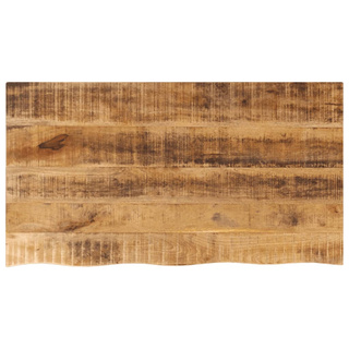 Blat stołu, 100x60x3,8 cm, naturalna krawędź, drewno mango