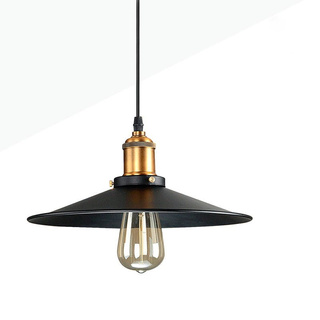 Lampa Wisząca Retro Loft Czarno złota 26cm E27 Abruzzo Teo