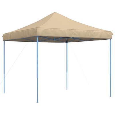 Składany namiot imprezowy typu pop-up, beżowy, 292x292x315 cm