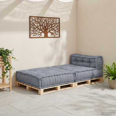 Modularna jednostka sofy Szary 70 x 70 x 56 cm tkanina