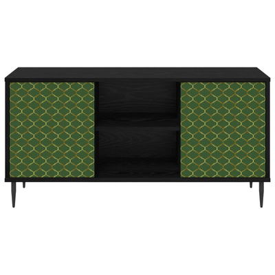 Szafka pod telewizor GELEEN 102 x 33 x 51 cm Czarny dąb
