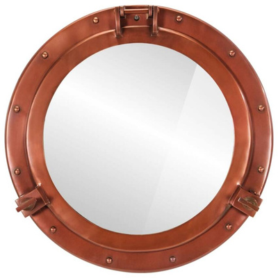 Lustro wiszące w kształcie bulaja, ?50 cm, aluminium i szkło vidaXL