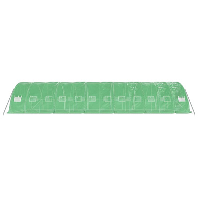 Szklarnia ze stalową ramą, zielona, 60 m?, 12x5x2,3 m