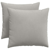 Poduszki na sofę 2 pcs Jasnoszary 50 x 50 cm tkanina