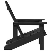 Krzesło Adirondack Czarny HDPE