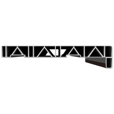 Parapet okienny Brązowe drewno 100 x 25 x 4,5 cm PVC