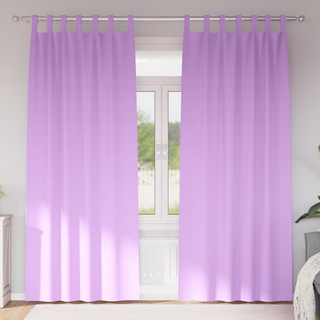 Firany blackout z kółkami 2 pcs Fioletowy 225 x 140 cm