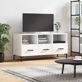 vidaXL Szafka pod TV, biała, 102x36x50 cm, materiał drewnopochodny wariant 4