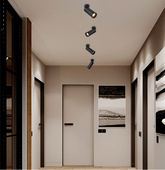 Oprawa nastropowa Abigali 12W 3000K CRI90+ 24st Czarna Ściemnialna