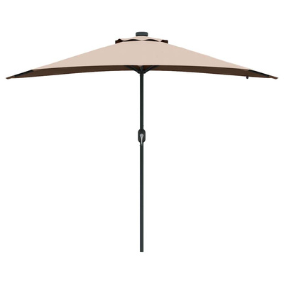 Parasolka ogrodowa Ciemnoszary 294 x 150 x 223 cm