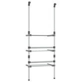 Wisząca suszarka na pranie, 3-poziomowa, aluminium