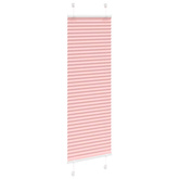 Roleta plisowana różowa 40x100 cm Szerokość tkaniny 39,4cm